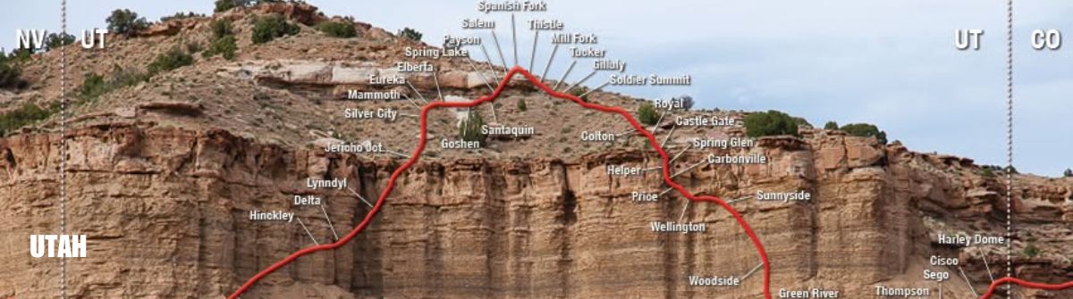 Scenic header image for the Utah homepage on Route 6, highlighting Utah's place along the iconic scenic route